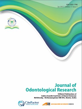 J Odontol Res 2017 Volume 5 Issue 1